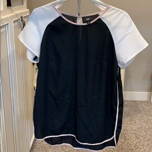 Black Color Blocked Blouse